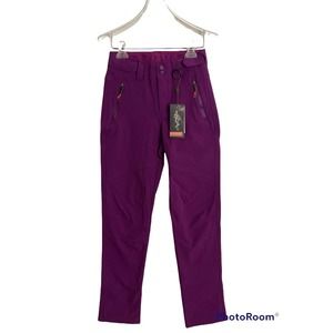 NWT Womens Free Soldier Softshell Snow Ski Pants Purple F Sz 26